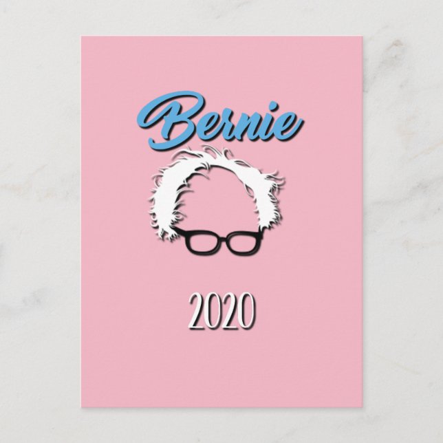 Bernie Sanders 2020 Protest Postkarte (Vorderseite)