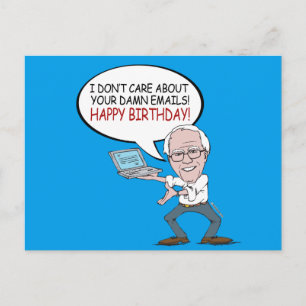Bernie Sanders Begrüßung - Deine E-Mails interessi Postkarte