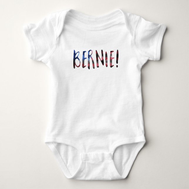 bernie sanders bokeh baby strampler (Vorderseite)