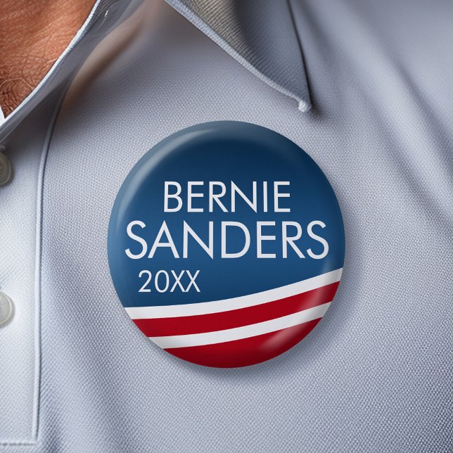 Bernie Sanders - CAN - Jahreswechsel 2024 Button (Bernie Sanders Campaign Button)