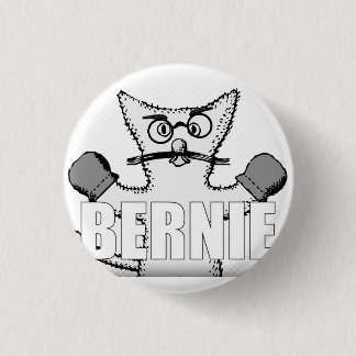 Bernie Sanders Cat mit Mittens Button