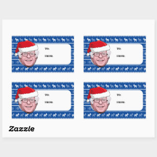BERNIE SANDERS Chanukka Rechteckiger Aufkleber