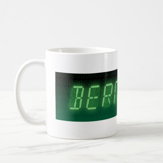 Bernie Sanders Digital Readout Kaffeetasse (Links)