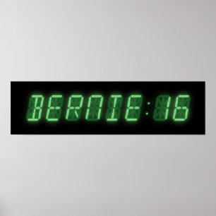 Bernie Sanders Digitalanzeige Poster