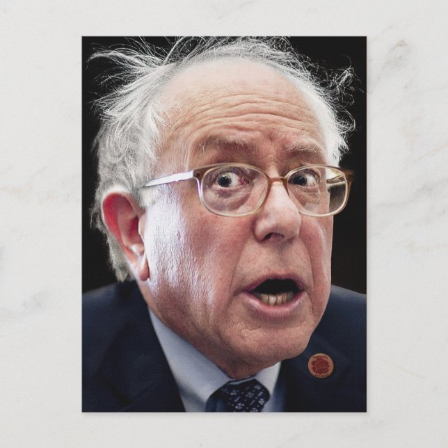 Bernie Sanders Face Postcard Postkarte (Vorderseite)