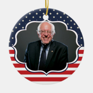 Bernie-Sanders-Flagge Keramikornament