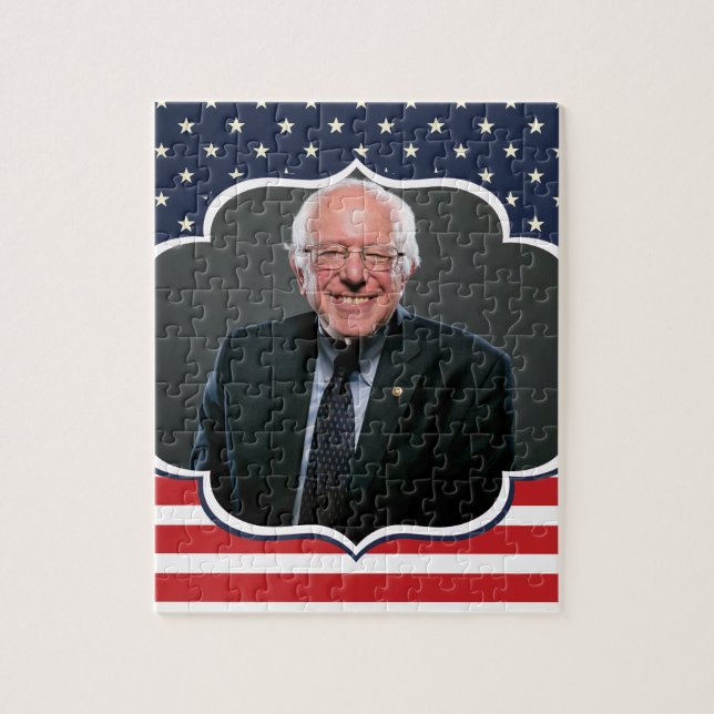 Bernie-Sanders-Flagge Puzzle (Vertikal)
