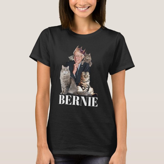 Bernie Sanders Funny Cat Geschenk 1 T-Shirt (Vorderseite)