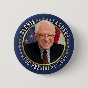 Bernie Sanders für das demokratische Foto 2020 Button