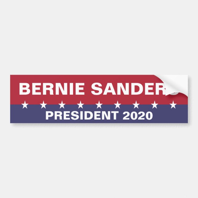 BERNIE SANDERS für Präsident 2020 Autoaufkleber (Vorne)