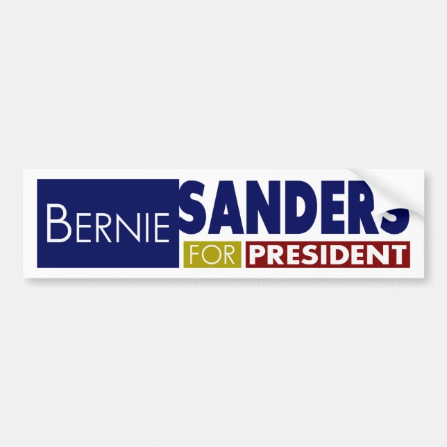 Bernie Sanders für Präsident V1 Autoaufkleber (Vorne)