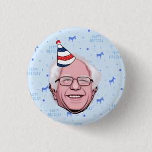 BERNIE SANDERS GEBURTSTAG BUTTON