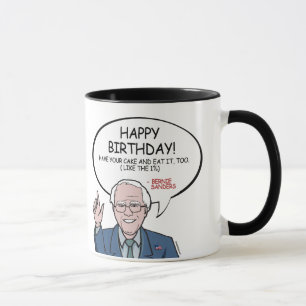 Bernie Sanders Grußkarte - Alles Gute zum Geburtst Tasse