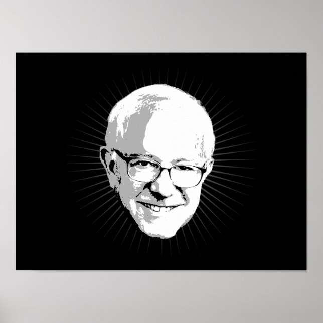 Bernie Sanders - Halo-Effekt - politischer Humor - Poster (Vorne)