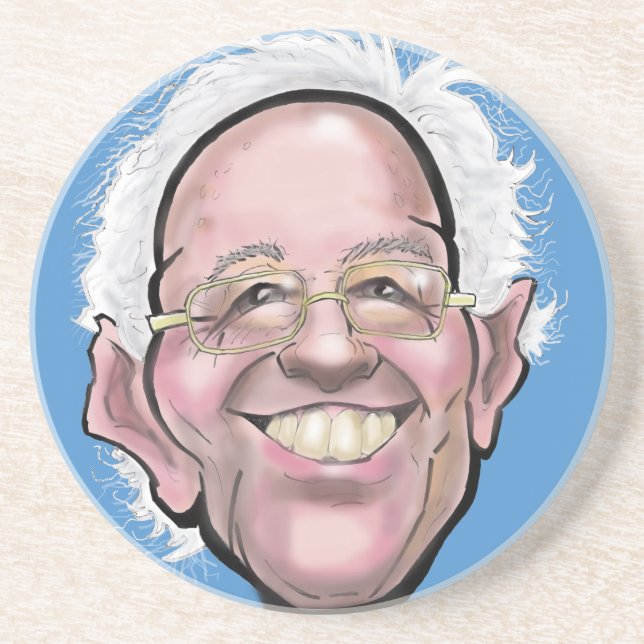 Bernie Sanders Karikatur Getränkeuntersetzer (Vorne)