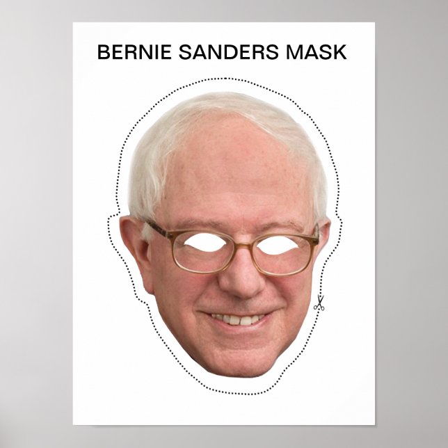 Bernie Sanders Mask Poster (Vorne)