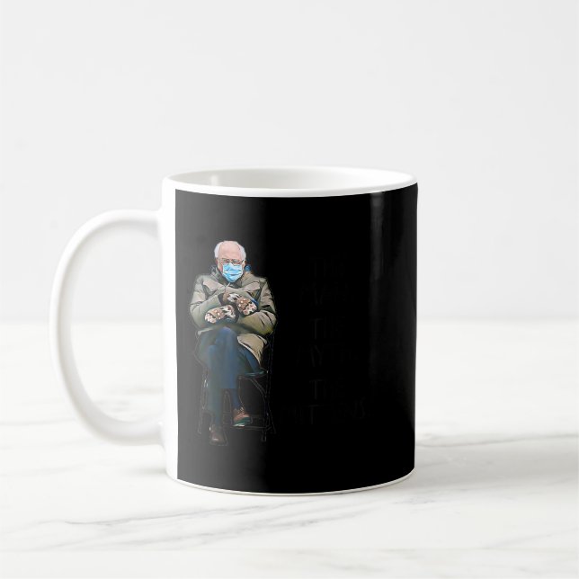 Bernie Sanders Mittens Meme Der Mensch Der Mythos Kaffeetasse (Links)