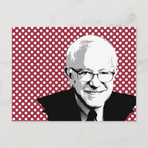 BERNIE SANDERS POP ART POSTKARTE