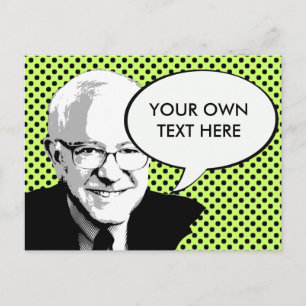 BERNIE SANDERS POP ART POSTKARTE