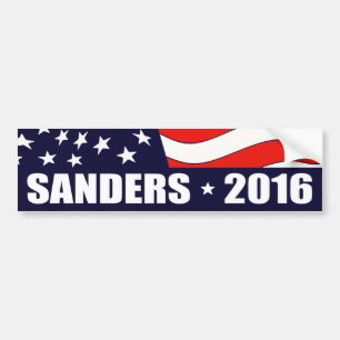 Bernie Sanders Präsident 2016 Amerikanische Flagge Autoaufkleber