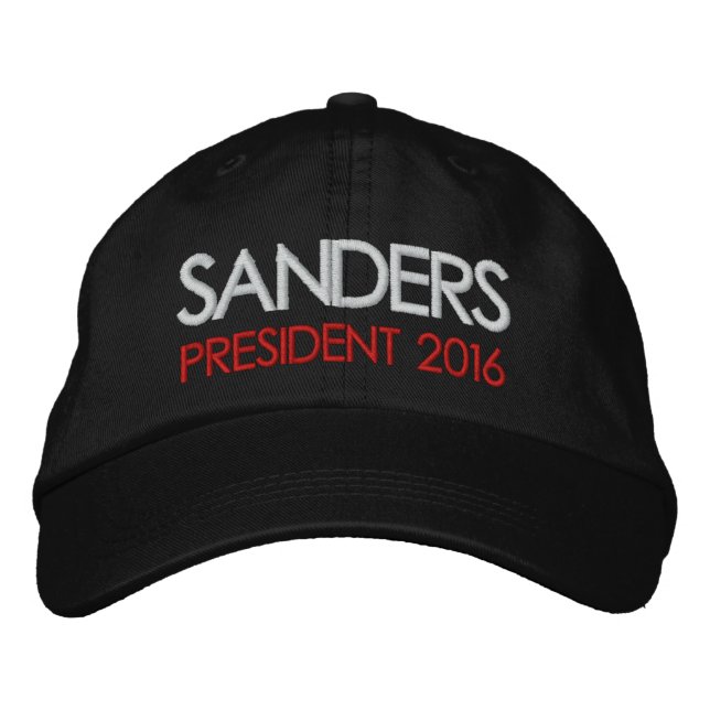 Bernie Sanders Präsident 2016 Bestickte Baseballkappe (Vorderseite)