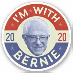 Bernie Sanders Präsident 2020 Foto Retro Aufkleber