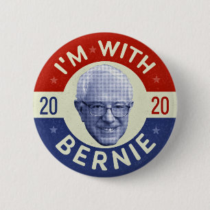Bernie Sanders Präsident 2020 Foto Retro Button