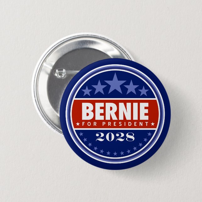 Bernie Sanders Präsident 2028 Button (Vorne & Hinten)