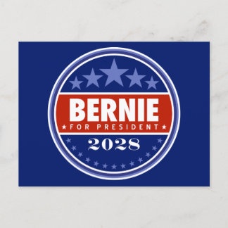 Bernie Sanders Präsident 2028 Postkarte