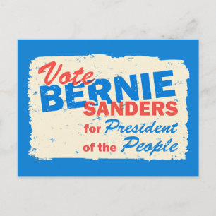 Bernie Sanders Präsident des Volkes V5 Postkarte