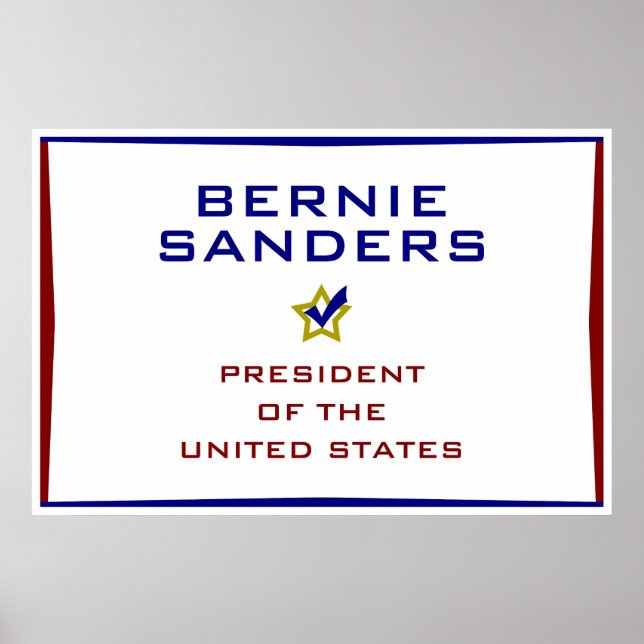 Bernie Sanders Präsident USA V2 Poster (Vorne)