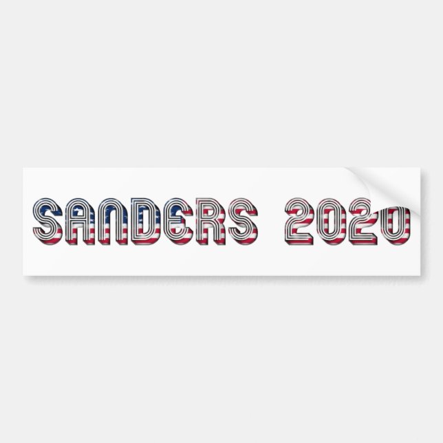 Bernie Sanders Präsidentschaftskandidat 2020 Autoaufkleber (Vorne)