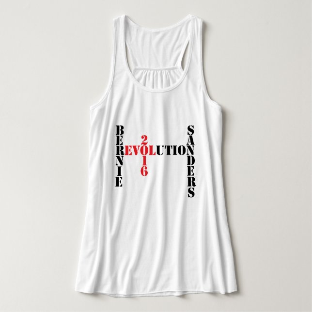 Bernie Sanders Revolution Tank Top (Design Vorderseite)