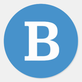 Bernie Sanders Round "B" Aufkleber