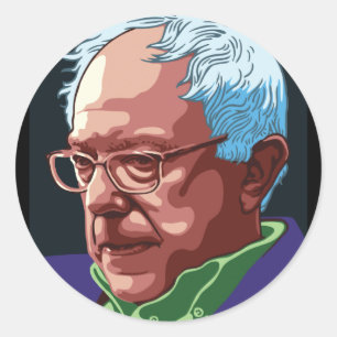 Bernie Sanders Runder Aufkleber