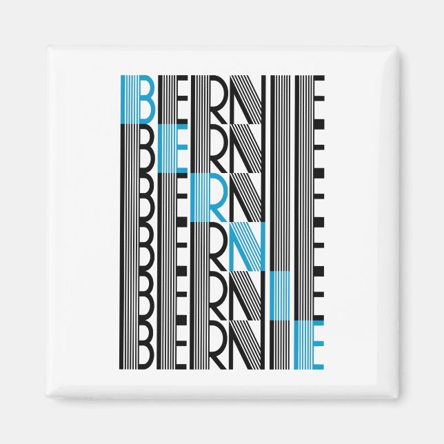 BERNIE sanders text Magnet (Vorne)