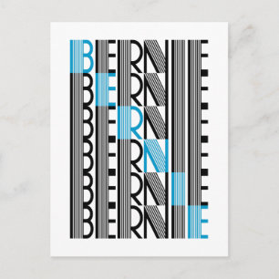BERNIE sanders text Postkarte