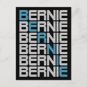 BERNIE sanders textStacks Postkarte