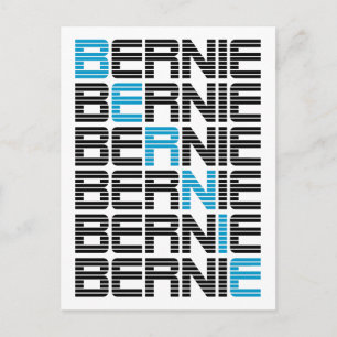 BERNIE sanders textStacks Postkarte