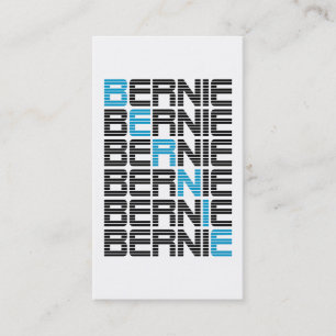 BERNIE sanders textStacks Visitenkarte