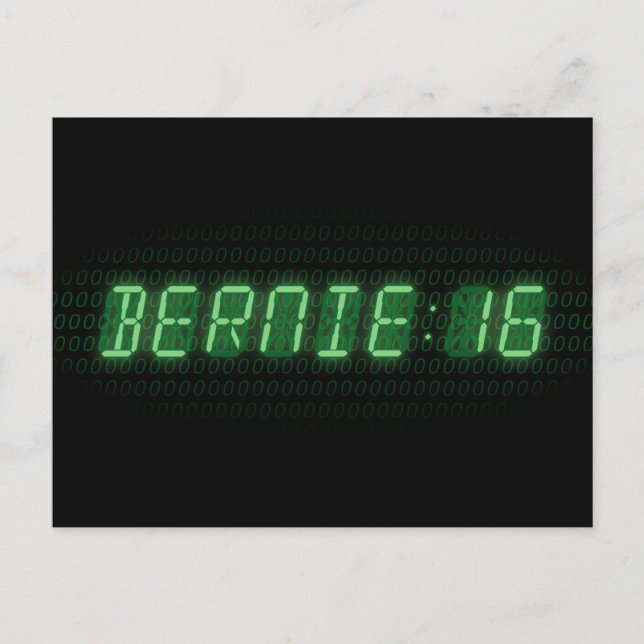 Bernie Sanders Uhr 2016 Postkarte (Vorderseite)