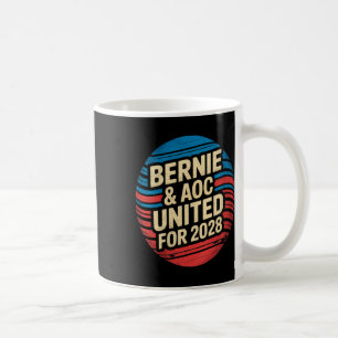 Bernie Sanders und Aoc 2028 für Präsident C Kaffeetasse