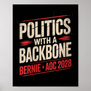 Bernie Sanders und Aoc 2028 für Präsident C Poster
