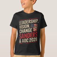 Bernie Sanders und Aoc 2028 für Präsident C