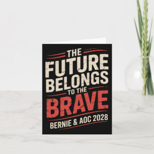 Bernie Sanders und Aoc 2028 für Präsidentschaftska Karte