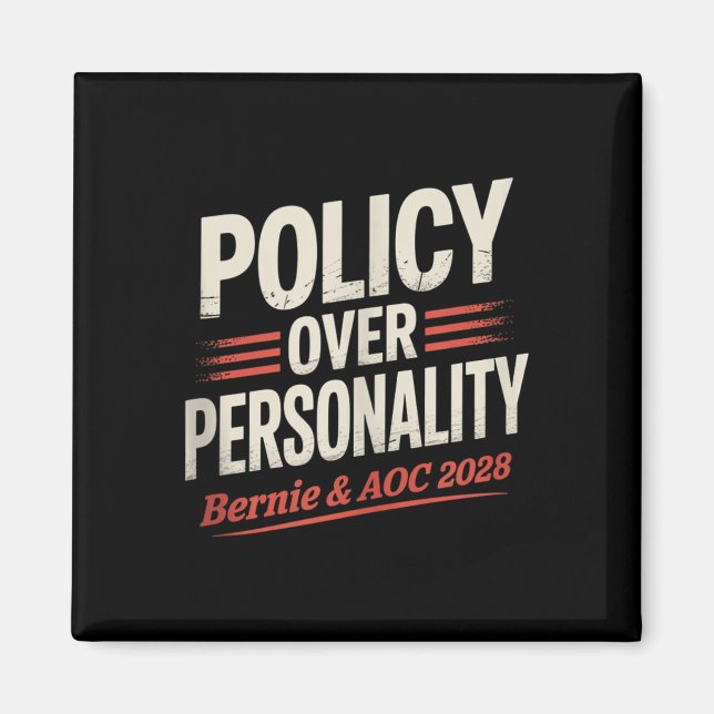 Bernie Sanders und Aoc 2028 für Präsidentschaftska Magnet (Vorne)