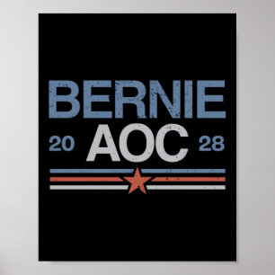 Bernie Sanders und Aoc Long Sleeve Poster