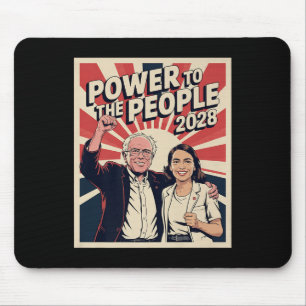 Bernie Sanders und Aoc-Präsidentschaftskampagne 20 Mousepad