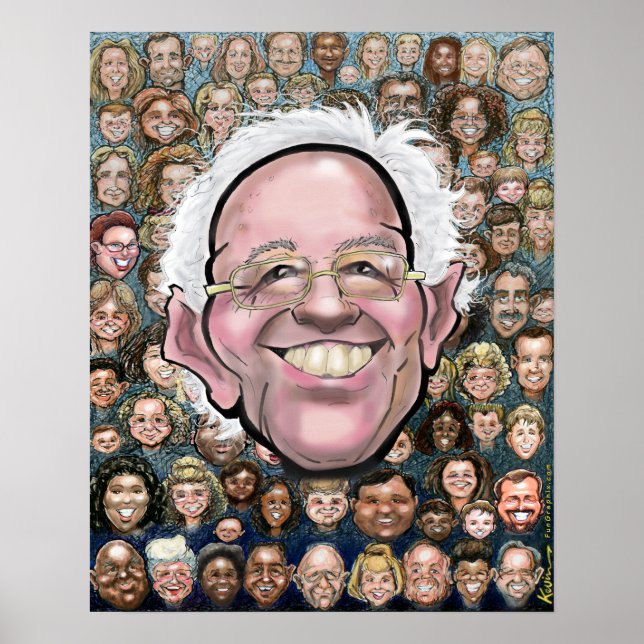 Bernie Sanders und das Volk Poster (Vorne)