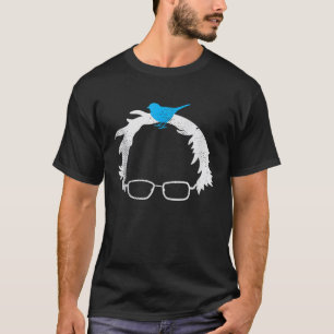 Bernie Sanders Wig Blue Bird Glasses 2020 Wahl T-Shirt